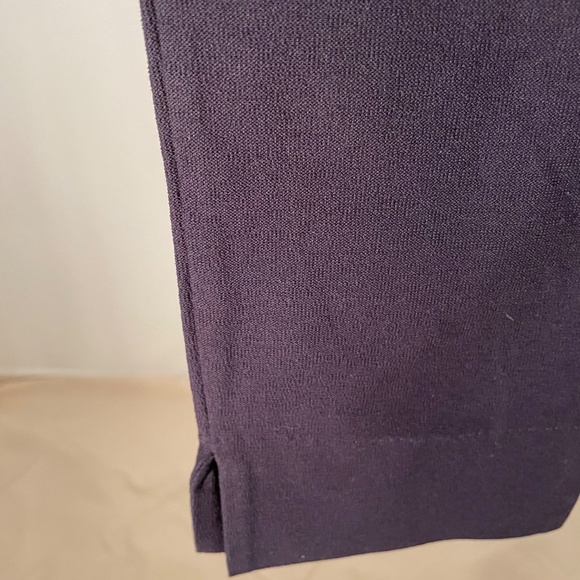 NWT Eileen Fisher Slim Cropped elastic waist Pant washable crepe in Ink XS - Picture 5 of 7